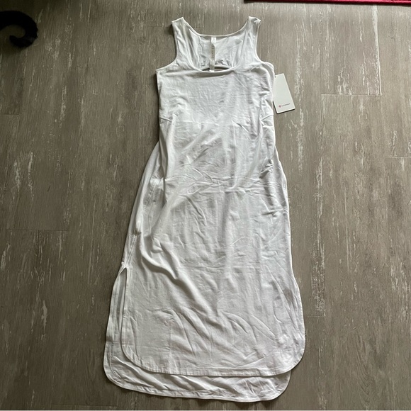 Lululemon Pima Cotton Open-Back Midi Dress - White - Picture 3 of 8